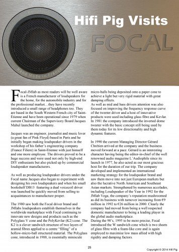 Focal Factory Visit – Focal – Hifi Pig