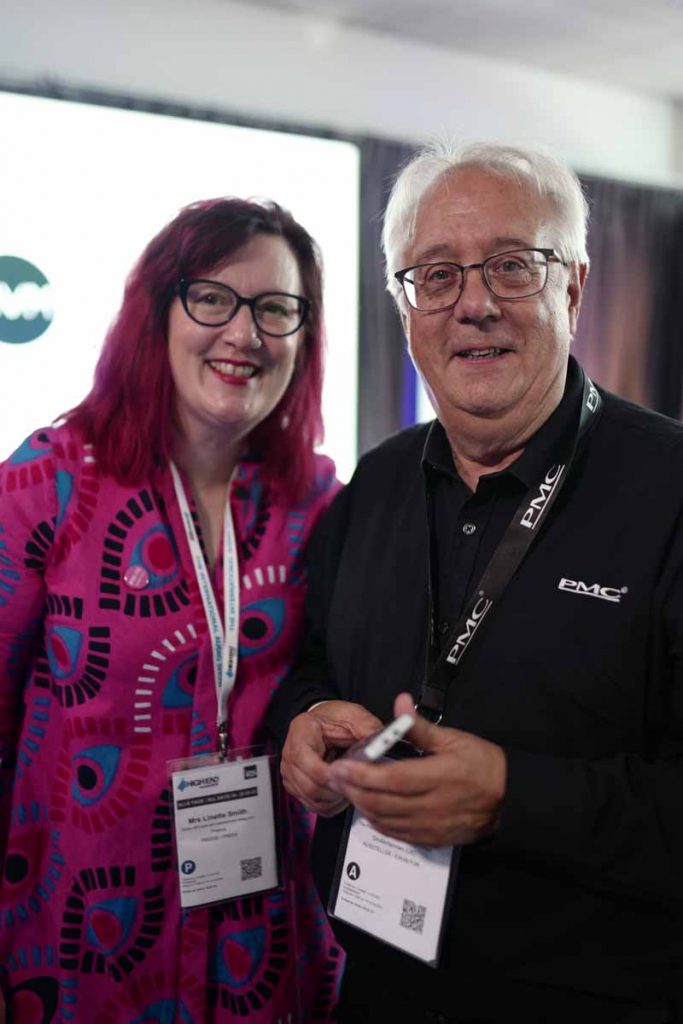 Tom Barron of PMC with Lin