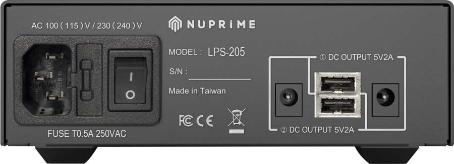 nuprime lps205 power supply rear
