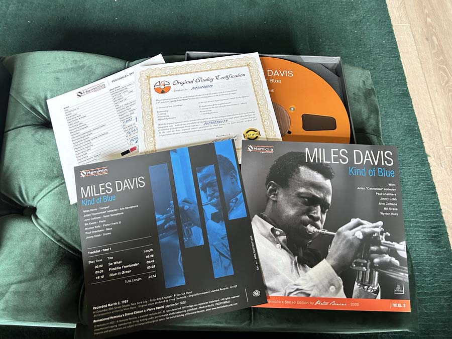 Miles Davis Kind oF Blue Reel to tReel packaging 