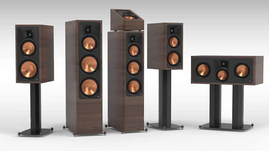 Klipsch Reference Signature Series Loudspeakers And Klipsch RP-500PM Powered Monitor