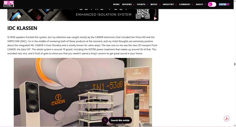 New Search This Article Function On HiFi PiG